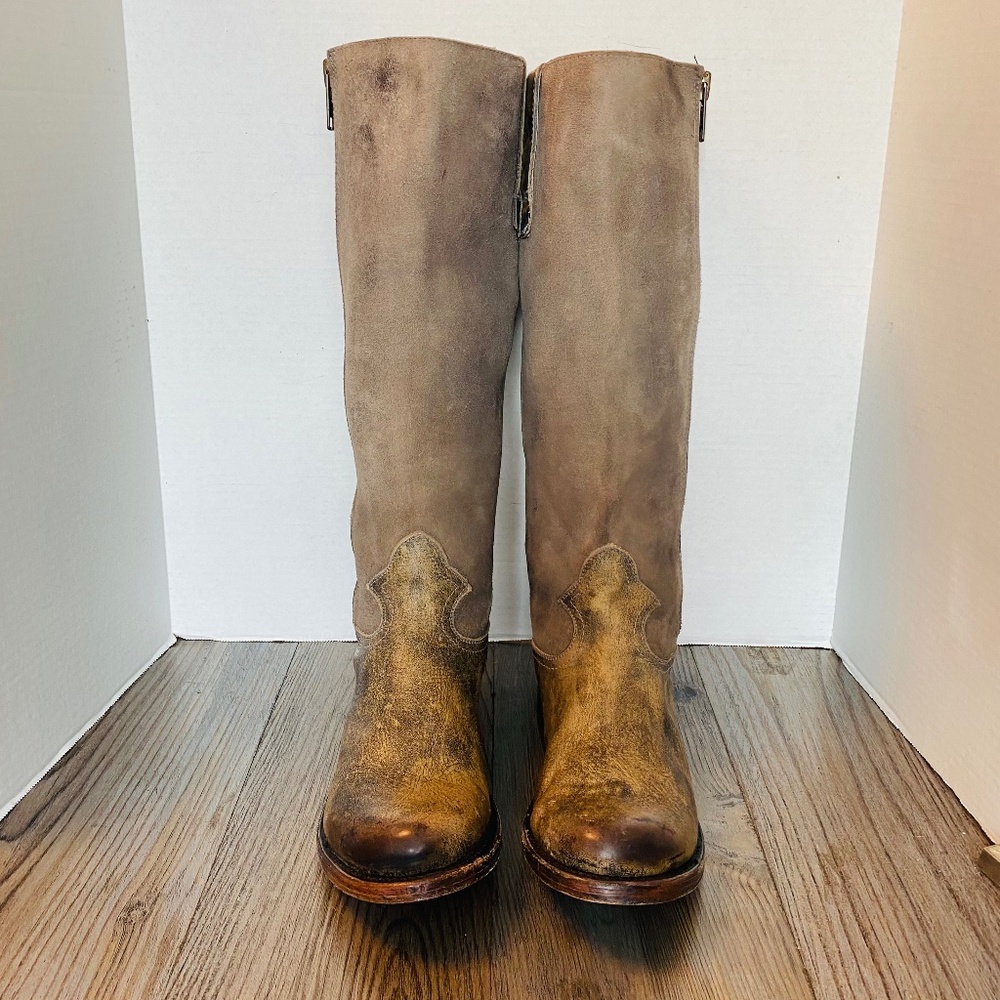 Freebird by Steven Brusl, Womens Distressed Leather Tall Riding Boots, 10 M